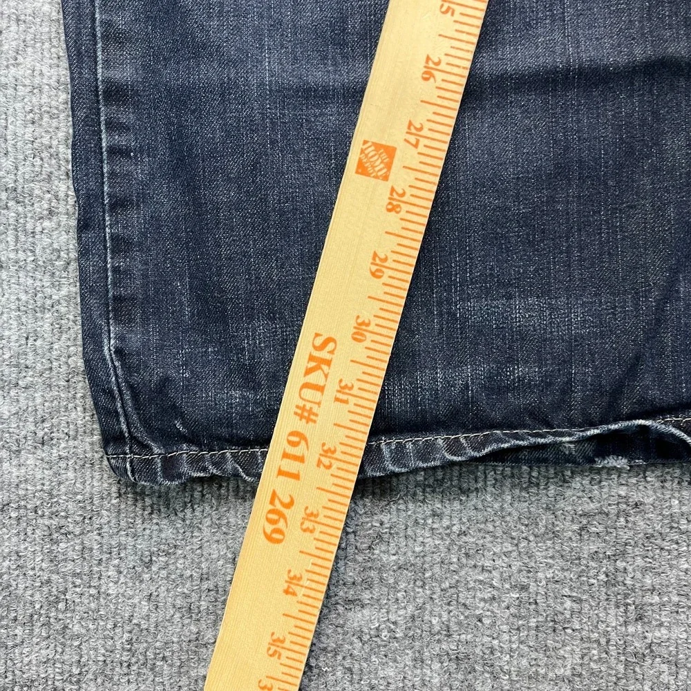 Levi's 569 Loose Straight‎ Jeans Men's Blue Denim High Rise Zip Fly - 43X32